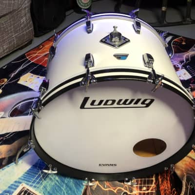 Ludwig Concert Toms 70’s White Cortex image 11