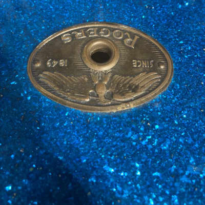 Rogers Hal Blaine's Original "Tommy Sands" Drum Set. Authenticated!! 1950s - Blue Sparkle image 8