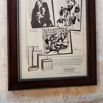 1967 Standel Amplifiers Promotional Ad Framed Four Freshmen, Kaleidoscopes Original for sale