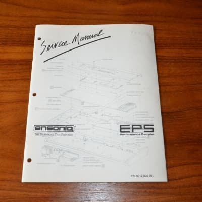 Ensoniq EPS Instruction Manual