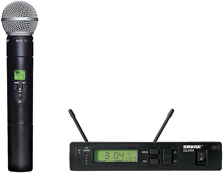 Shure ULXS24/58 Handheld Wireless Microphone System - G3 Band  470-505MHz image 1