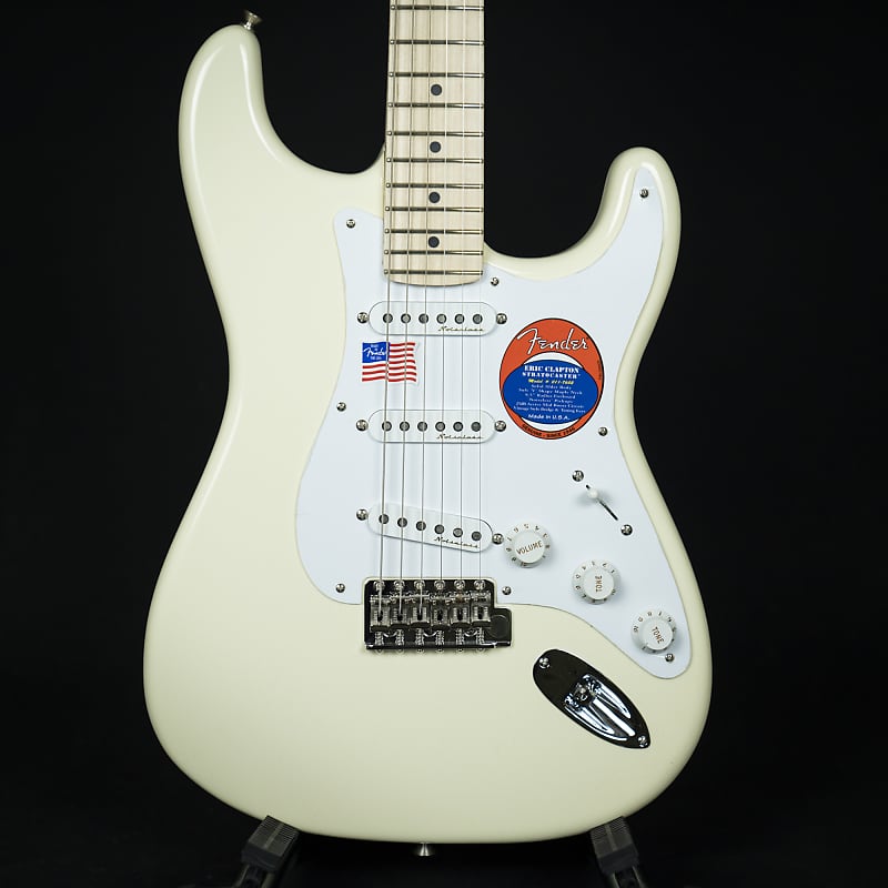 Fender Eric Clapton Stratocaster Maple Fingerboard Olympic White (US22016693) image 1