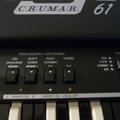 Crumar Mojo 61 Combo Organ - Limited Edition Reverse Keys image 5