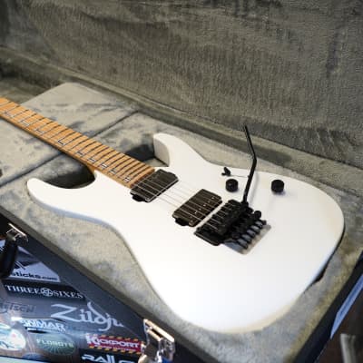 ESP Custom Shop Original M-II DLX Maple Board Snow White Satin 6-String w/ Case (2025) image 11