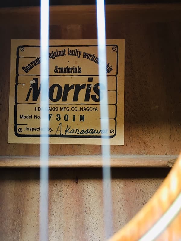 Morris by Iida Gakki F-301M 1970s Natural Martin D-28 copy Vintage