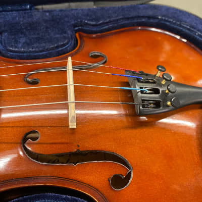 Palatino VN-450-1/2 Allegro Ebony 1/2-Size Violin Outfit w/ Case, Bow image 3