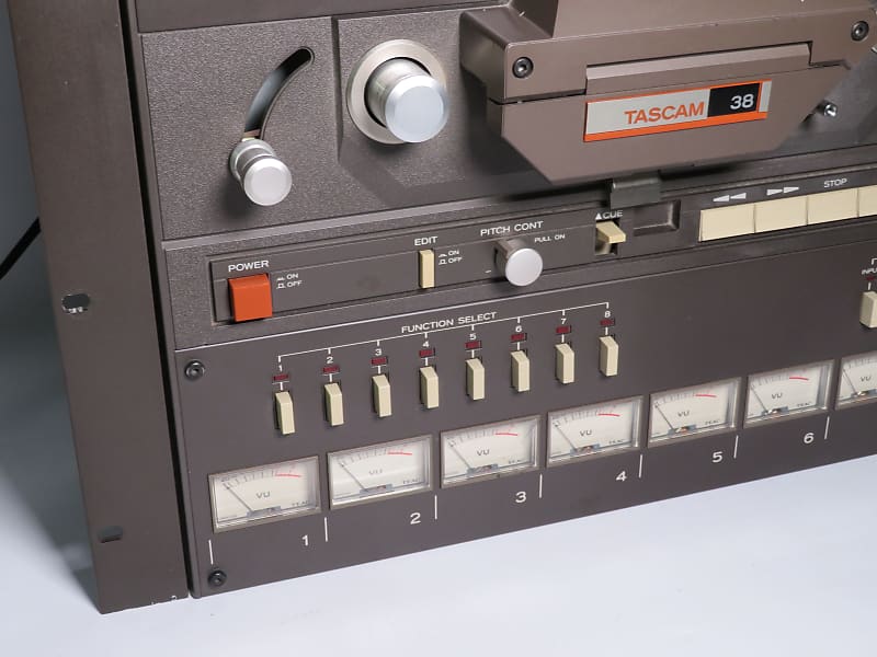 TASCAM 38 1/2 8-Track Tape Recorder w/ Two Tascam DX-4D Modules