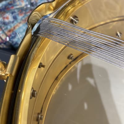 Ludwig - 14x7" Ludwig 100th Anniversary, Gold Triumphal Reissue, Snare Drum 2009 MINT!! image 15