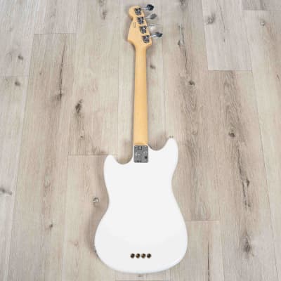 Fender American Performer Mustang Bass Guitar Rosewood Arctic White image 5