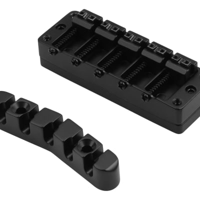 Warwick 5-String Bridge and Tail Piece as used on German Pro Series basses - Model 30125B in Black image 3