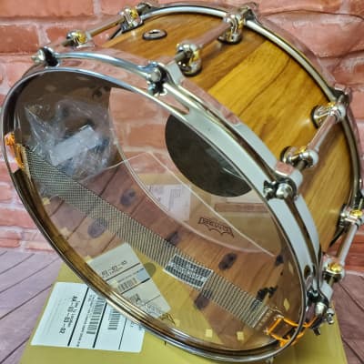 Pearl StaveCraft 14"x6.5" Makha Hand-Rubbed Natural Maple Finish Stave Snare Drum Authorized Dealer image 9