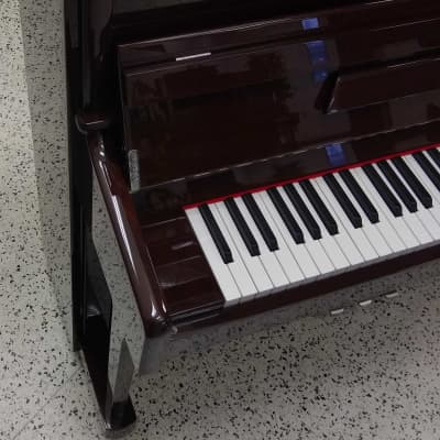Schiller Berlin Performance Upright Piano Expresso Walnut/Chrome image 3