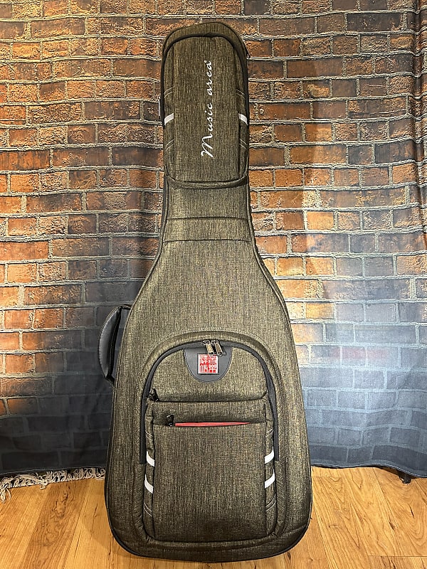 Music Area Wind 30 Multi-Compartment Heavily Padded Acoustic Gig Bag -  Olive Green