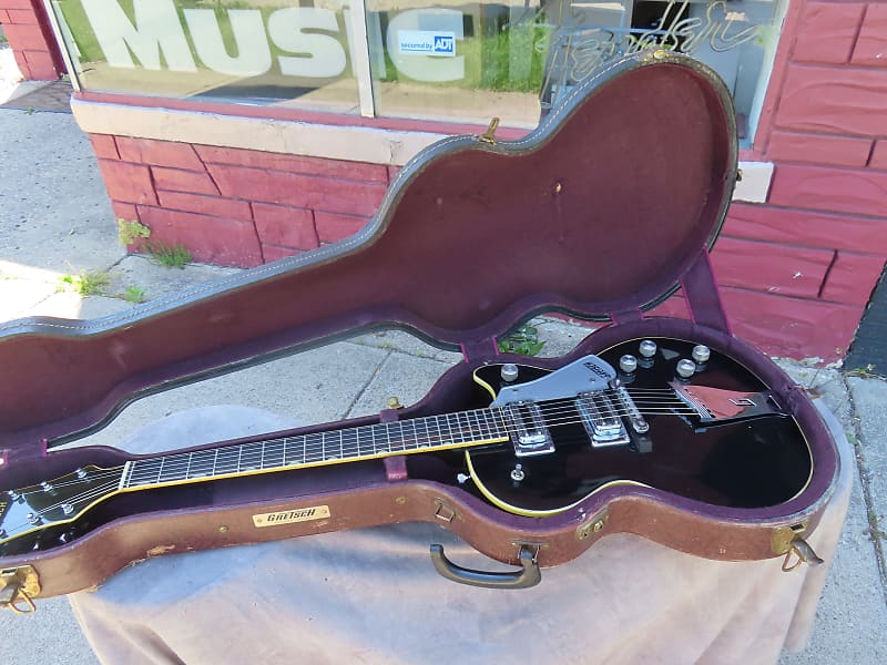 Gretsch RocJet 1972年製 Mercedes Black 1970 Gretsch Promo 6127 Roc Jet Porsche Pumpkin & Mercedes
