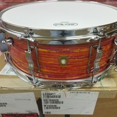 Ludwig Pre-Order Legacy Mahogany Reissue Mod Orange Jazz Fest 5.5x14" Snare Drum Made in USA Authorized Dealer image 2