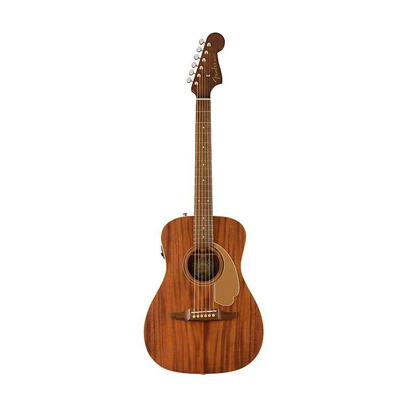 Fender FSR California Malibu Player Small-Bodied Acoustic Guitar, Walnut  FB, All-Mahogany