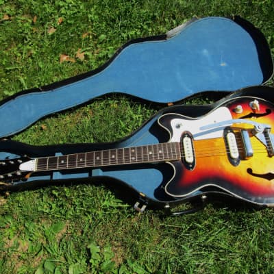 Norma Guitar, 1960's, Japan, 2 Pu's,  Sunburst Finish,  Very Figured Woods for sale