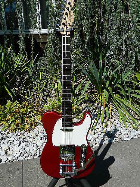 Squier Telecaster FSR Bigsby c.2011 Candy Apple Red | Reverb