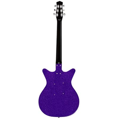 Danelectro 59M NOS+ Guitar (Blackout Purple Metalflake) image 2
