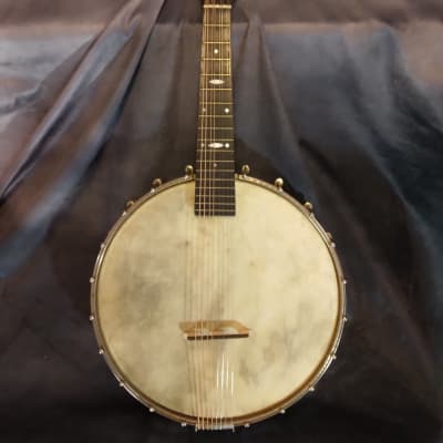 Unbranded Mandolin-Banjo 8 String "Banjolin" 1940s? - Natural image 2
