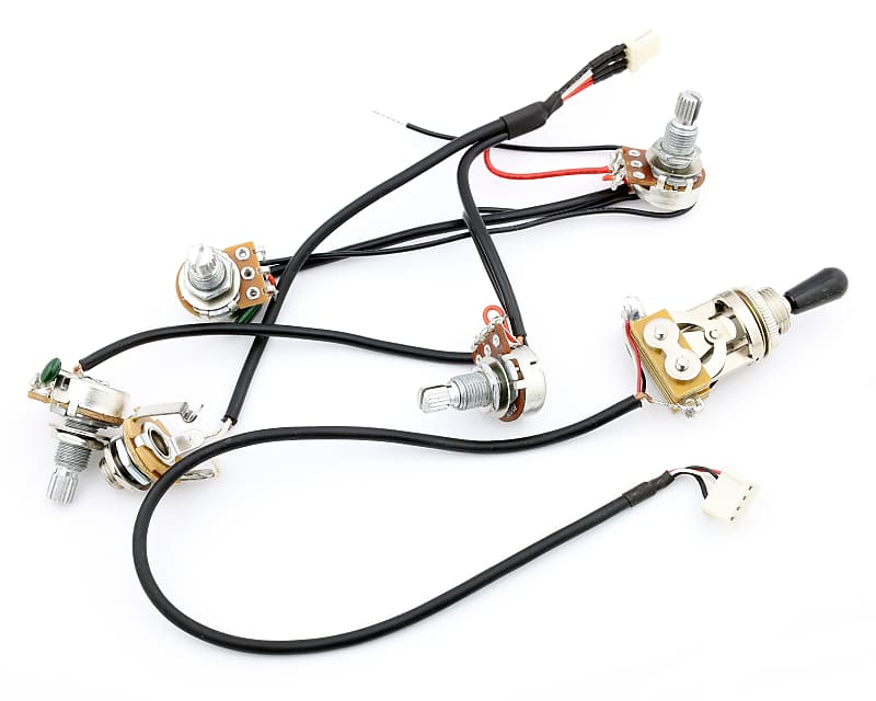 Wiring Harness 2t2v 500k Mini Pots With Jack For Epiphone Reverb 1260