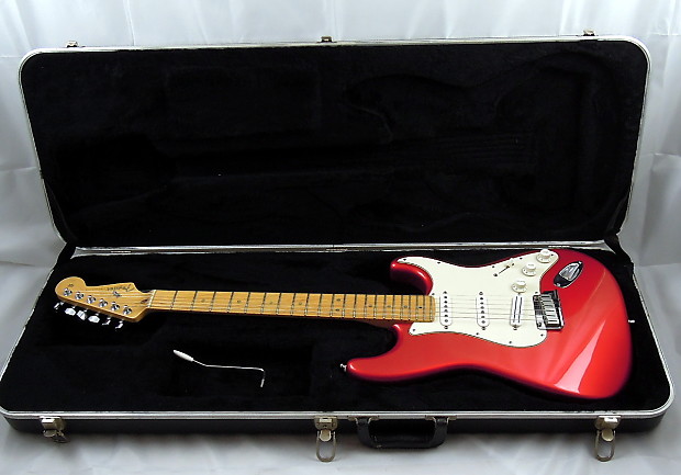 Fender american standard stratocaster hardtail chrome red 2001 hot sale
