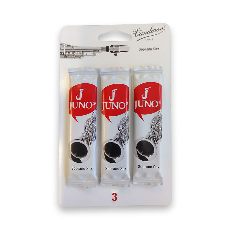 Juno Soprano Sax Reeds 3Pack Strength 3 (JSR513/3) Reverb
