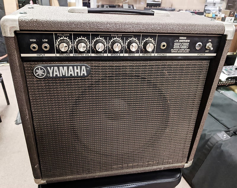 1970s/80s Yamaha JX-35 Solid State Brown Guitar Combo Amp, Fan Fave, Strong  Tone, 1x12”