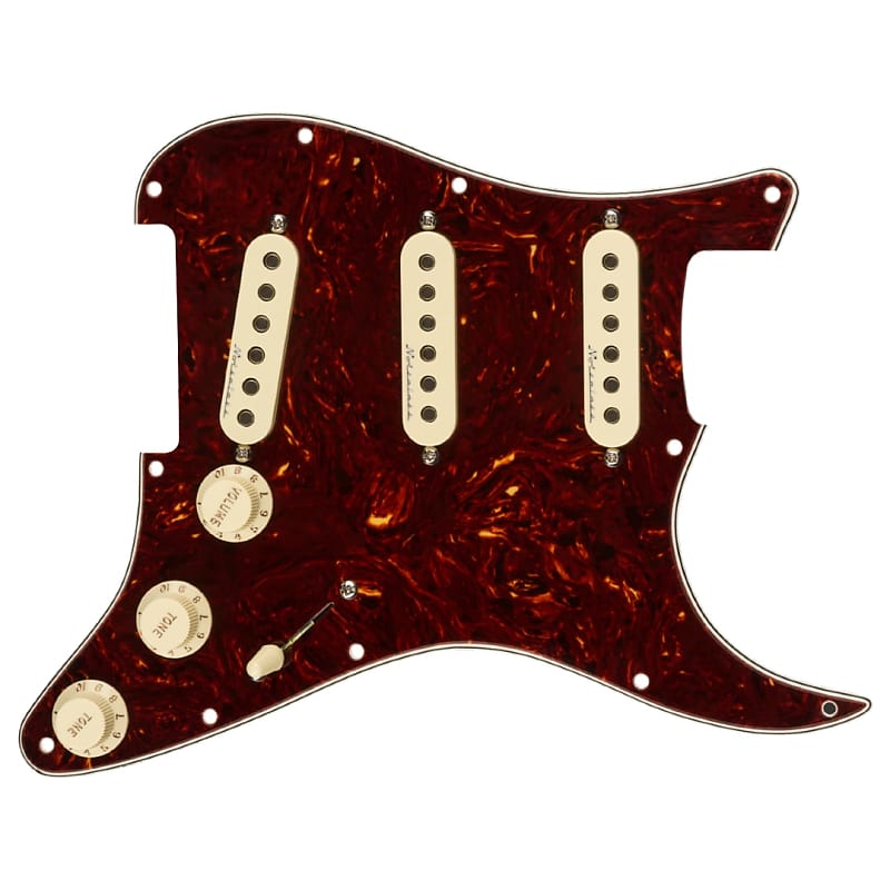 Fender Pre-Wired Strat Pickguard, Hot Noiseless SSS image 1