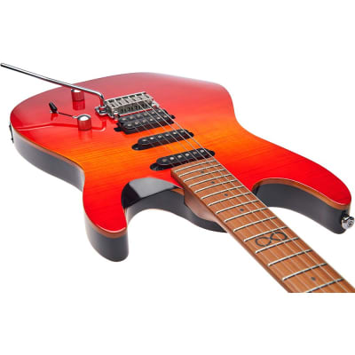 Chapman ML1 Hybrid Electric Guitar Cali Sunset Red Gloss image 6
