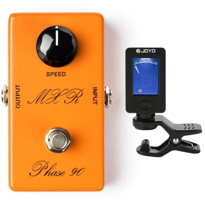 MXR CSP026 '74 Vintage Phase 90 Effects Pedal with Free Clip-On Chromatic Tuner image 1