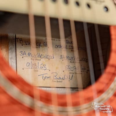 Breedlove Tom Bedell's Blues Orange Vintage Edition All Myrtlewood Concertina Cutaway Acoustic Guitar w/ LR Baggs M1 Pickup #9079 image 6