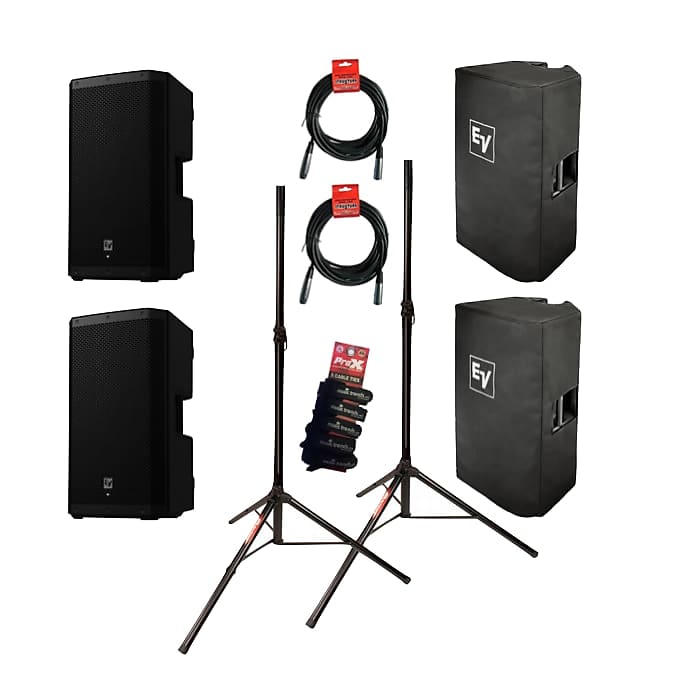 2x ElectroVoice EV ZLX12P G2 12" 2way powered speakers Reverb