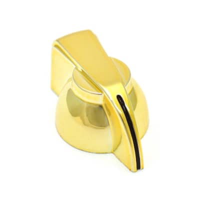 P-300GLD (1) Gold Finish Chicken Head Knob For Solid Shaft Guitar/Bass/Amp/Pedal
