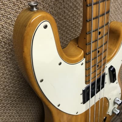 1974 Fender Telecaster Bass Guitar, Ash, Wide Range Humbucker, Maple Neck, Orig Case image 6