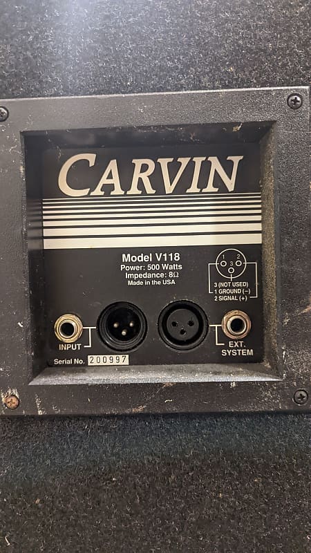 【動作良好】Carvin BR118N-8 ベースキャビネット 動作良好】Carvin BR118N-8 ベースキャビネット Carvin