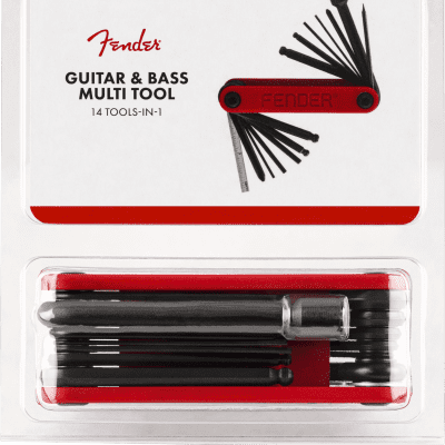 099-0654-020 Genuine Fender Multi 14 in 1 Compact Tool Luthier Guitar/Bass for sale