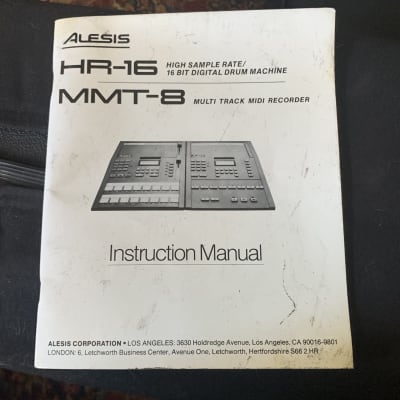 Alesis HR-16 High Sample Rate 16-Bit Drum Machine 1980s With Gig Bag Manual and Case Candy image 4