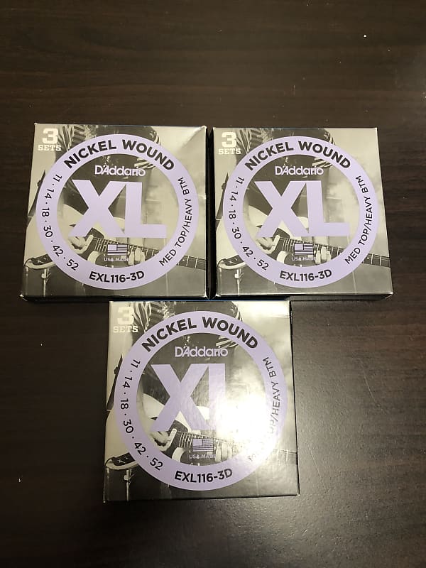 D'Addario Med Top/Heavy BTM strings (9 sets) image 1