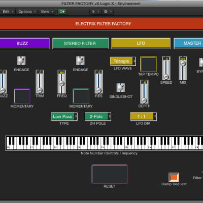 Virtual editor / programmer - Electrix Filter Factory - LOGIC v4 - X
