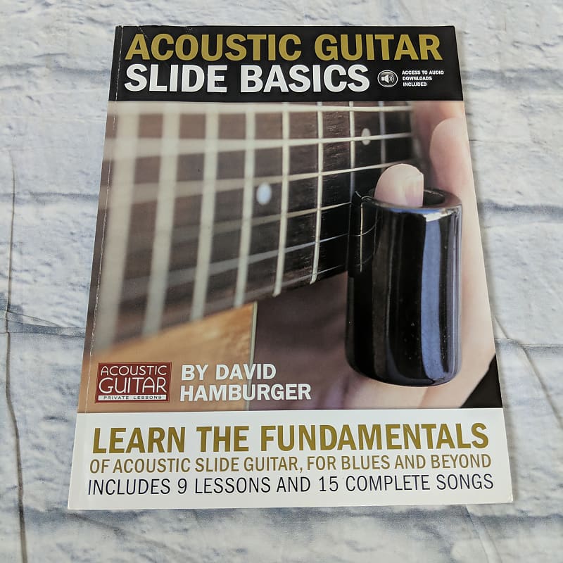 Acoustic Guitar Slide Basics Tab Book/cd Acoustic Guitar | Reverb