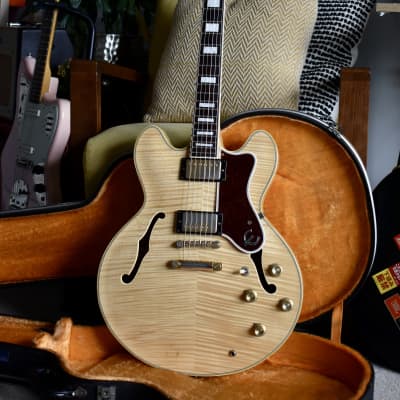 1991 Epiphone Sheraton Antique Natural Made in Japan Terada Factory, Figured, Long Tenon Neck, MIJ, Pre-Elitist image 4
