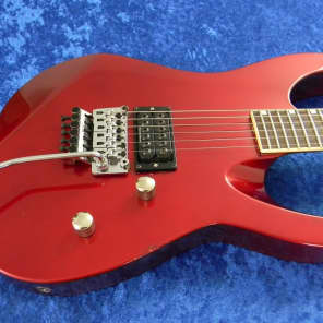 ESP M1 Custom Vintage 1987 Floyd Rose Candy Apple Red Body Neck Through W Case image 3