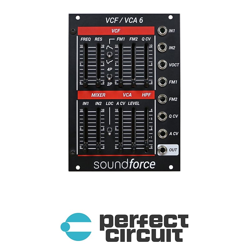 Soundforce VCF/VCA 6 Juno-Style Filter + VCA (Black) image 1