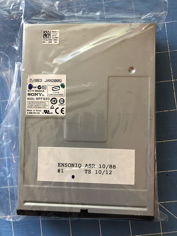Ensoniq ASR Series  TS Series  3.5" Floppy Disk Replacement Drive #1 2000s - Black Face image 1