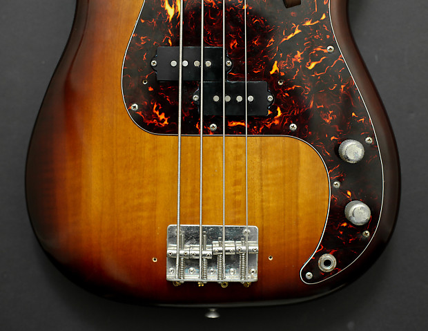 Fernandes P-Bass Sunburst Stone Logo Vintage