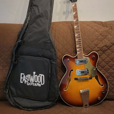Eastwood Classic Series Laminate Semi-Hollow Maple Body & Neck 4-String Electric Tenor Guitar w/Gig Bag image 25