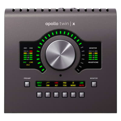 Universal Audio APLTWXD-HE Apollo Twin X Duo Recording Interface. Heritage Edition (Thunderbolt 3) 11/1-12/31/23 Buy an eligible Apollo desktop interface and get up to $1842 in free UAD plug-ins image 1