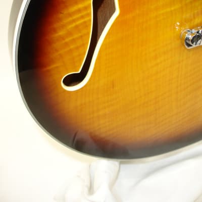 Stagg 335 Copy Semi-Hollow Electric Guitar, Brown Sunburst image 6