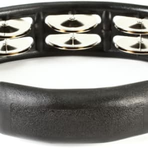 Latin Percussion Cyclops Handheld Tambourine - Black with Steel Jingles image 7
